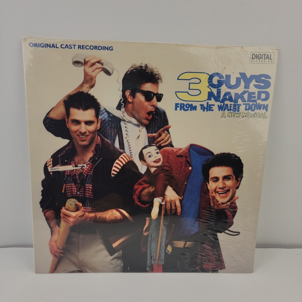 3 Guys Naked From The Waist Down Vinyl LP Original Cast Scott Bakula 1985 Sealed